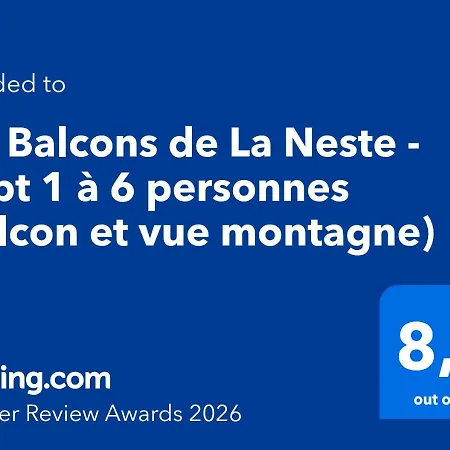 Appartement Les Balcons De La Neste - Appt 1 A 6 Personnes *